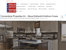 Tablet Screenshot of northdallasappliancerepair.com